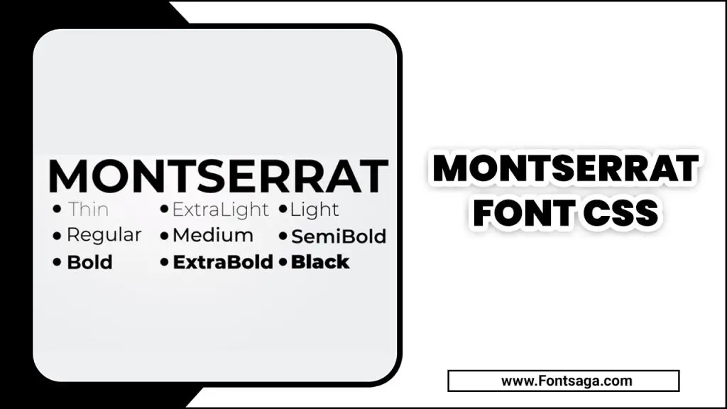 Montserrat Font CSS And Montserrat Font CDN Web Design