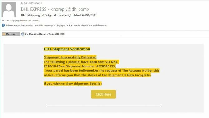 Fake DHL Text Message With A Website Link - Apple Community