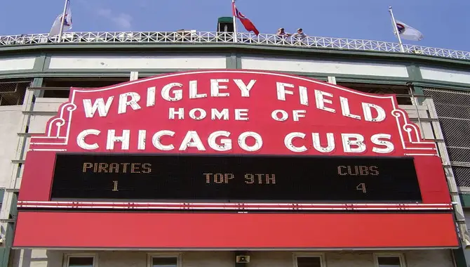 Features of Wrigley Field Font