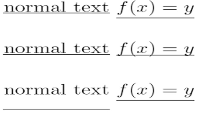 How Do You Make An Underbar In Latex