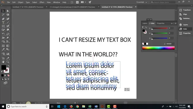 How To Resize A Text Box Without Stretching It In Illustrator