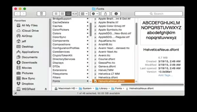 Is Helvetica a Mac system font