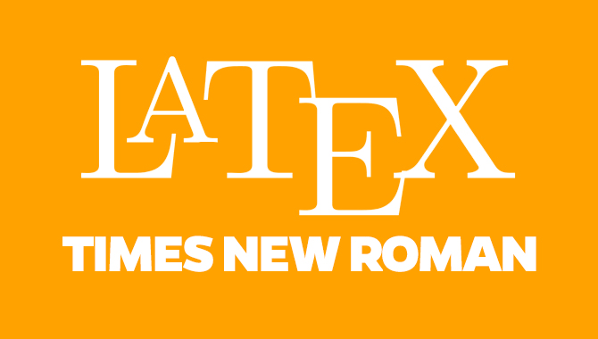 Latex Times New Roman