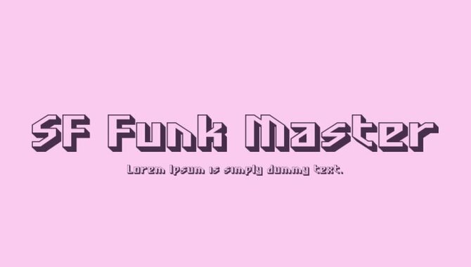 SF Funk Master Font Family