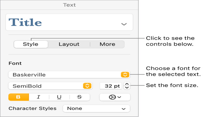 Set Default Font And Font Size For Basic Templates