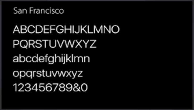The Secret Of The Apple's New San Francisco Fonts