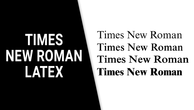 Times New Roman Latex