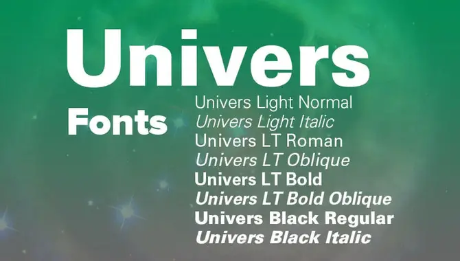 What Font Can Replace Univers
