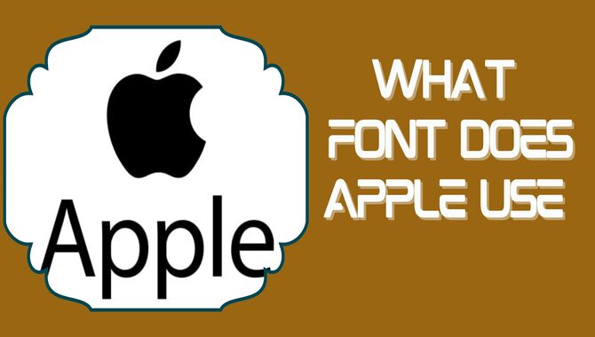 What Font Does Apple Use
