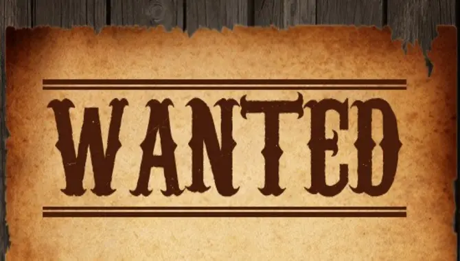 What Font Is Used For Western Wanted Posters