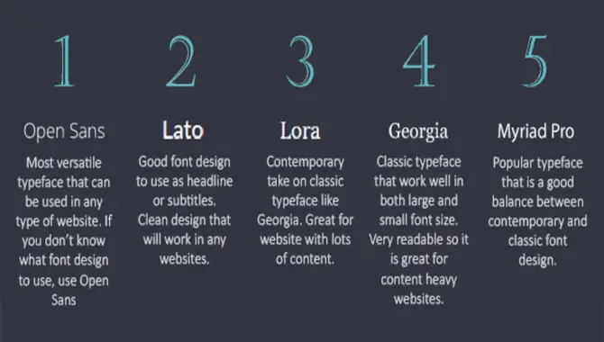 What Is The Best Font For Designing A Website