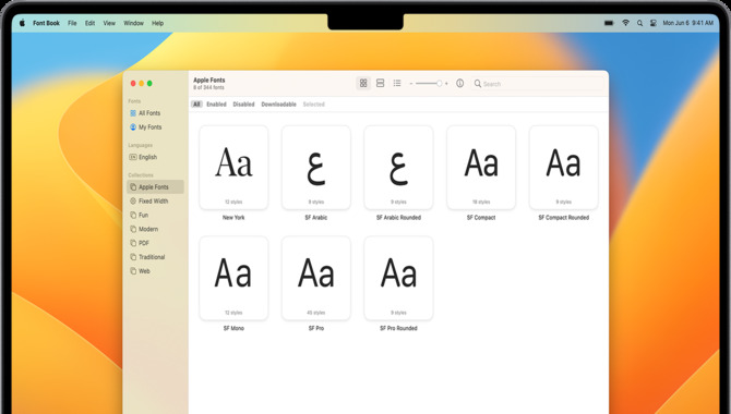 What is Apple's standard font