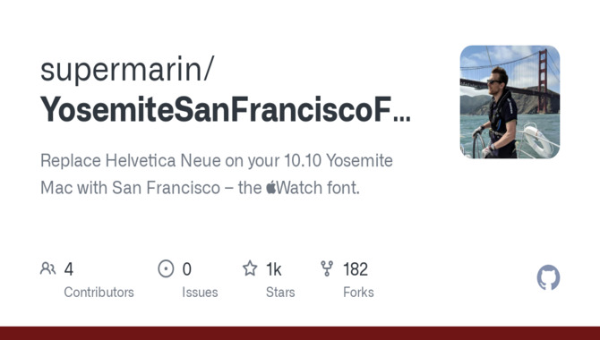Yosemite San Francisco Font