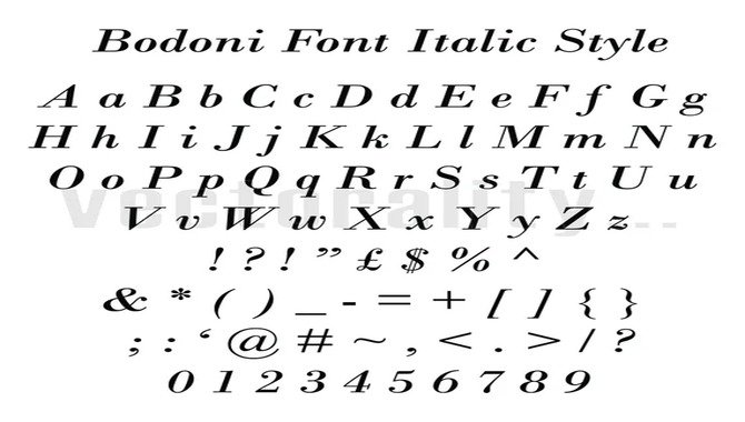 How Did Bodoni Italic Come About