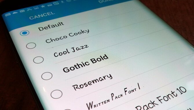 How To Find The Font You're Looking For On A Mobile Phone