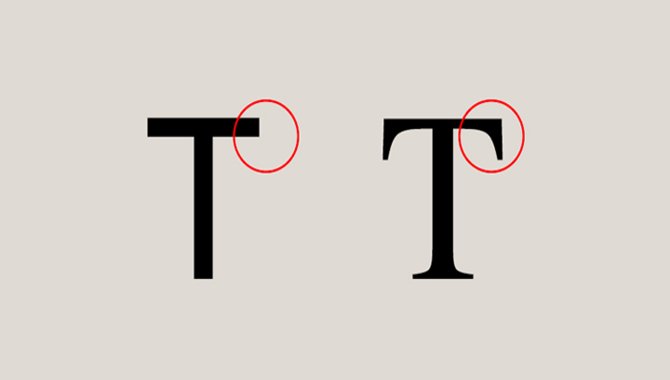 How To Fix Points In The Font With Serifs