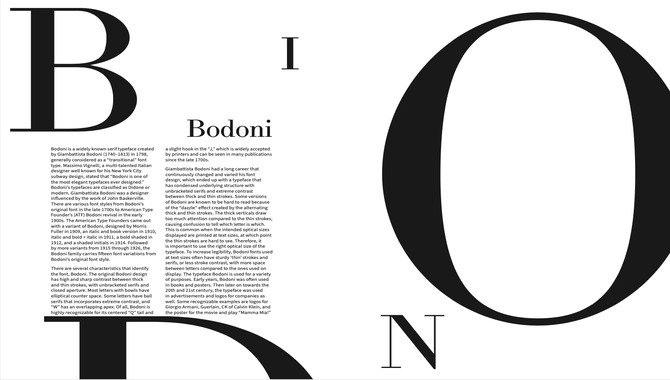 Pros And Cons Of Using Bodoni Italic
