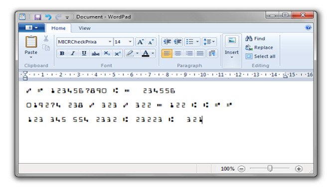 What Is E13B MICR Font?