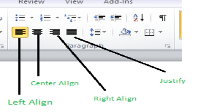 Adjust Text Alignment