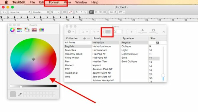 Changing Font Color On Macos