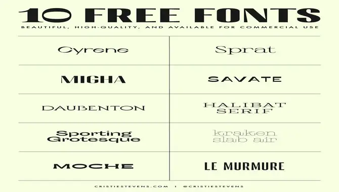 Fonts For Commercial Purposes