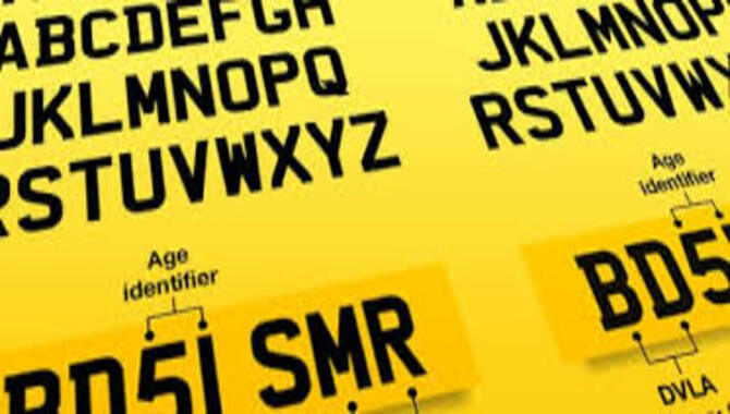 How To Change Uk Registered Number Plate Font