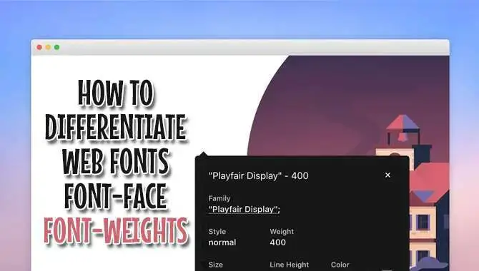 How To Differentiate Web Font Face Font Weights
