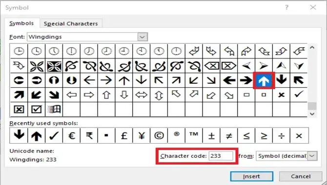 Working with Wingdings Fonts in SQL