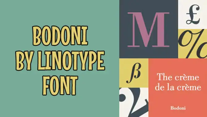 Bodoni By Linotype Font
