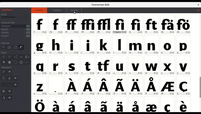 Editing And Customizing Font Glyphs