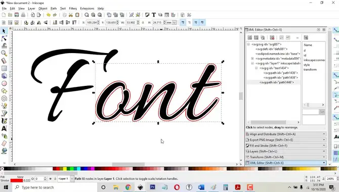 How To Add Thick Fonts In Inkscape
