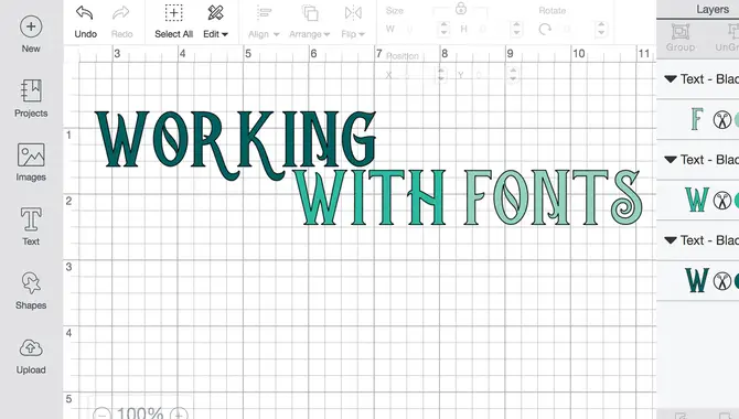 How To Change Font Size In Design Space