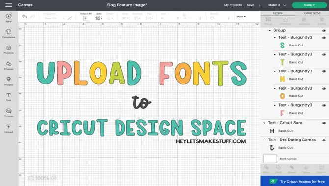 How To Install Fonts & Customize The Text In The Design Space