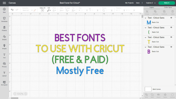 Tips For Using Fonts With Your Cricut