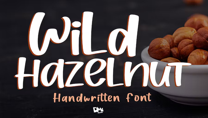 Wild Hazelnut Cricut Lettering Fonts (Ttf, Otf, Woff)