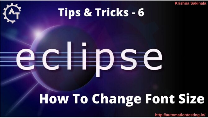 6 Tips For Changing The Font And Size Of Eclipse Increase Editor For Maximum Comfort