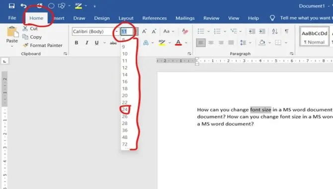 Auto-Incrementing Font Size In Microsoft Word