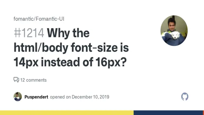 Body Fonts Should Be About 16px
