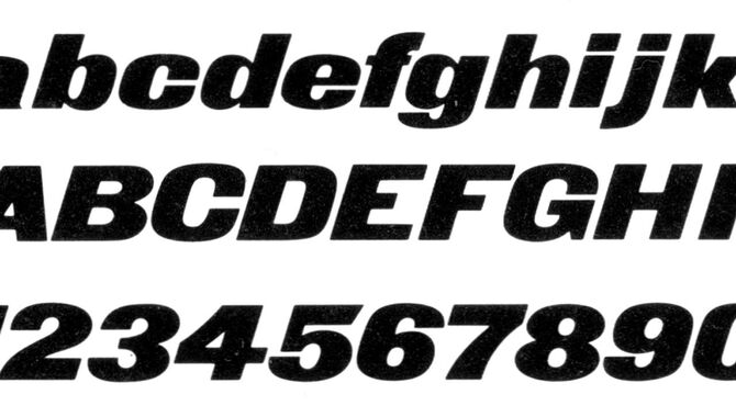 Bold And Italic Typefaces