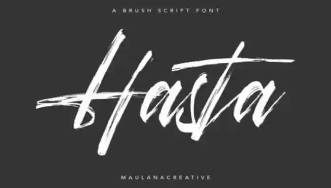 Brush Cursive Font