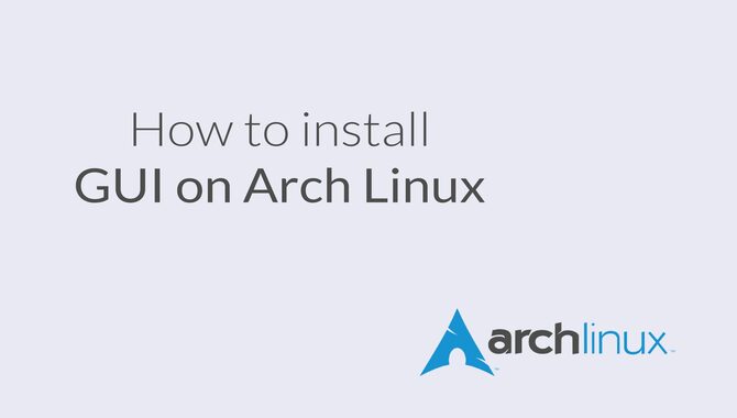 Configuring Arch Linux Font Settings In GUI Form