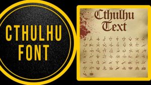 The Cthulhu Font – A Unique Typeface Inspired By Lovecraftian Horror