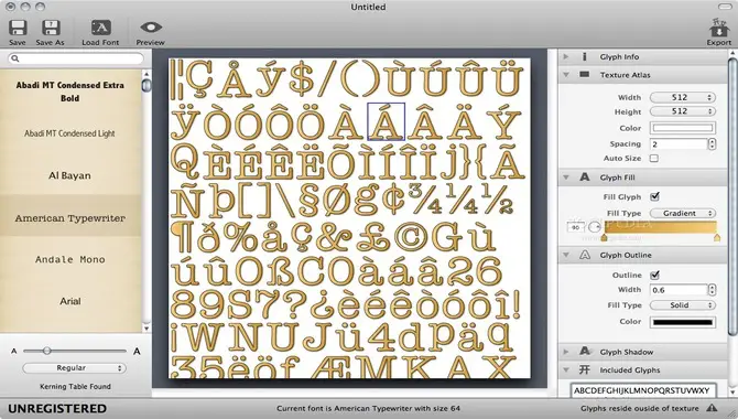 Designing The Bitmap Font Assets