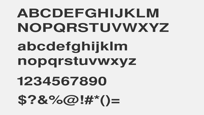Helvetica Neue Symmetrical Font