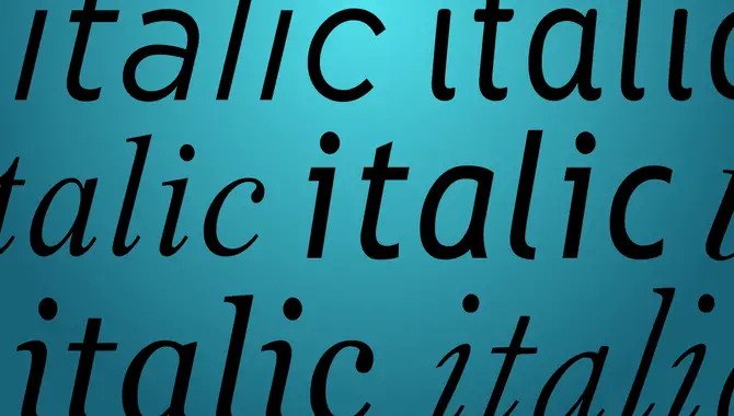 How Can I Make The Coors Font Italic