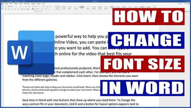 How To Change The Font Size And Typeface In Word