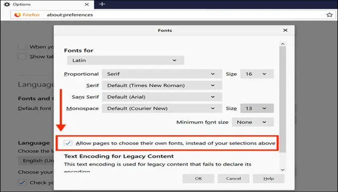 How To Change Word Font In Firefox