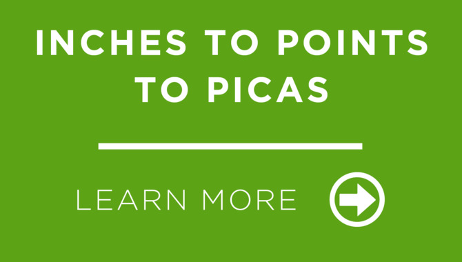 How To Convert Between Points, Picas, And Inches