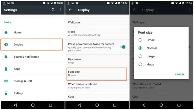 How To Increase Font Size On Android Devices