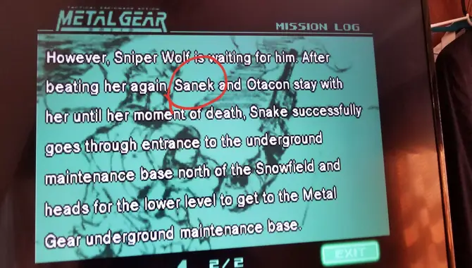 Impact Of The Codec Font On Metal Gear Solid's Success